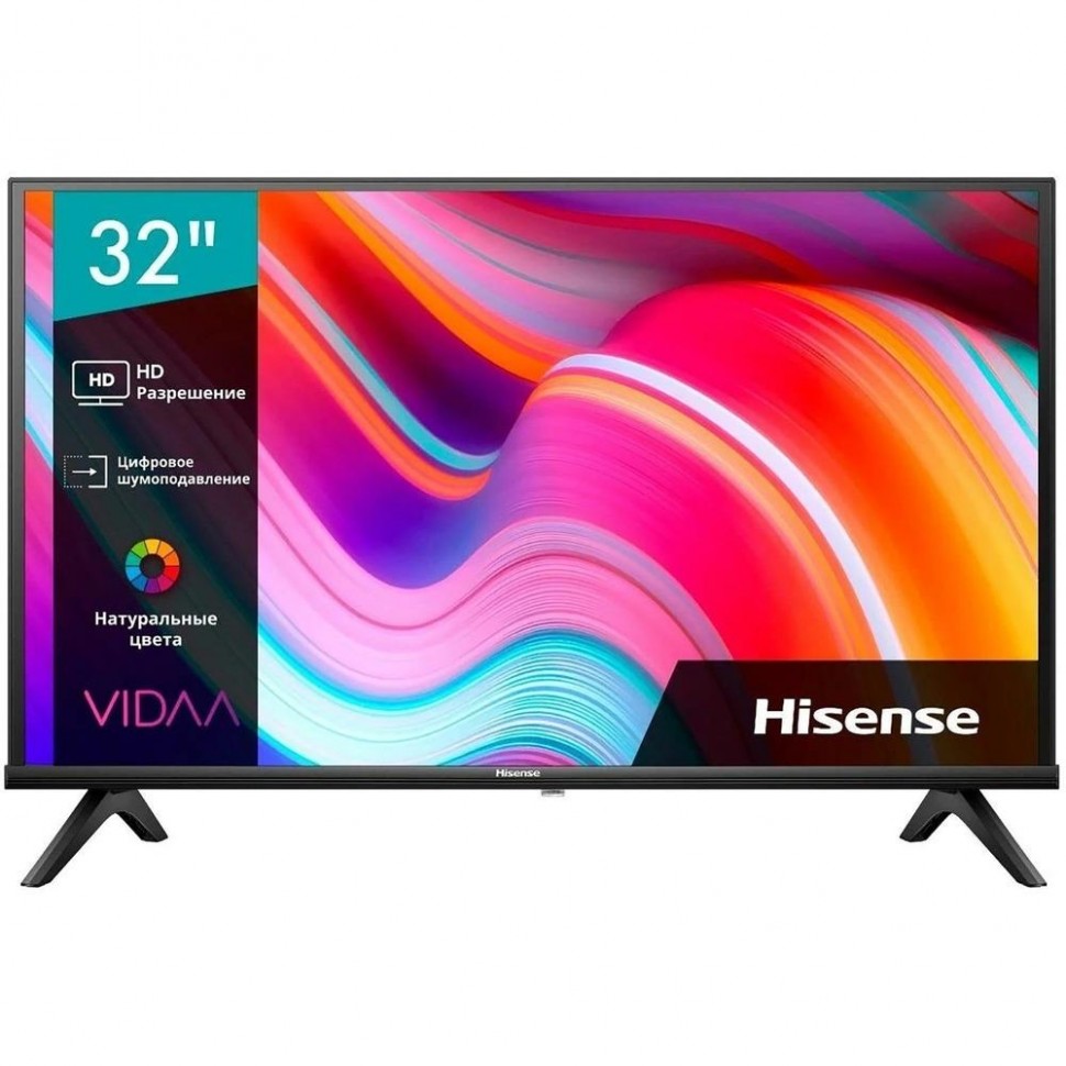 Телевизор HISENSE 32" HD 1366x768 черный 32A4K