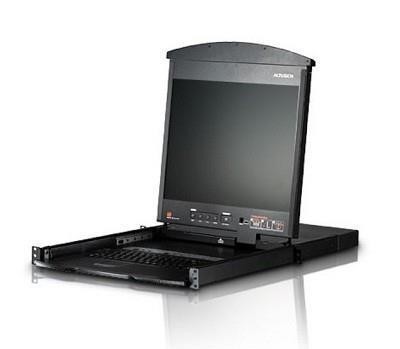 KVM-переключатель IP W/LCD 8PORT 17" CAT5 KL1508AIM-AXA-RG ATEN