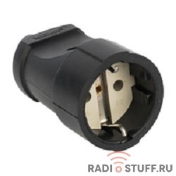 EKF ASGO16-30 Гнездо штепсельное с/з черн. ПВХ 16A 250B EKF PROxima   