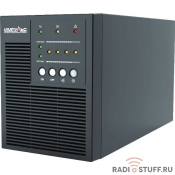 Импульс ИБП МИНИ 500 {500 ВА/400 Вт, LCD+LED, RS-232, USB, АКБ 1х7Ач, SCHUKOx3},черный