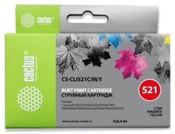 Картридж COLOR 25.2ML CS-CLI521C/M/Y CACTUS