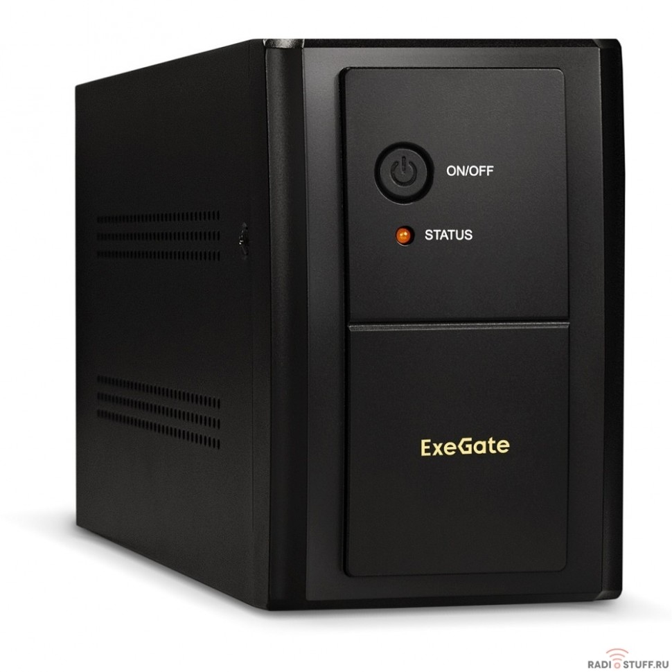 Exegate EP285508RUS ИБП ExeGate SpecialPro UNB-1600.LED.AVR.EURO.RJ <1600VA/950W, LED, AVR, 4 евророзетки, RJ45/11, Black>
