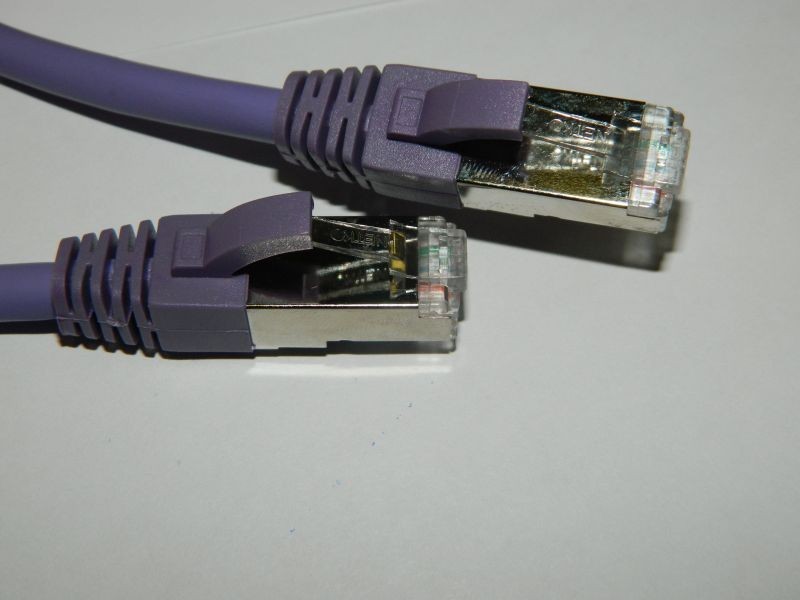 Патч-корд, FTP4, cat.6a, 2м, Сu, LSZH, фиолетовый, Netko 