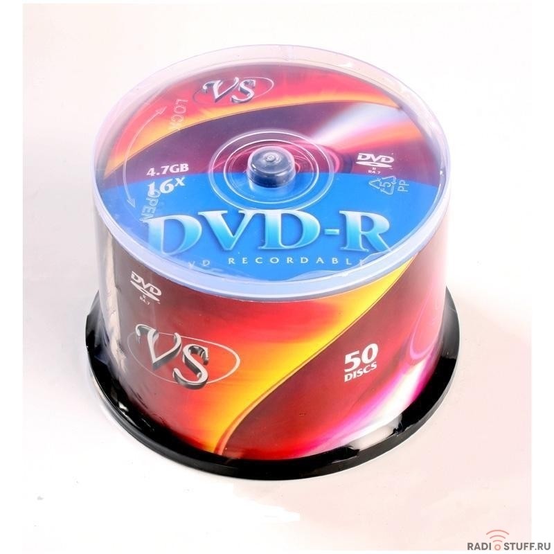 Диски VS DVD-R 4,7 GB 16x CB/50 (VSDVDRCB5001)