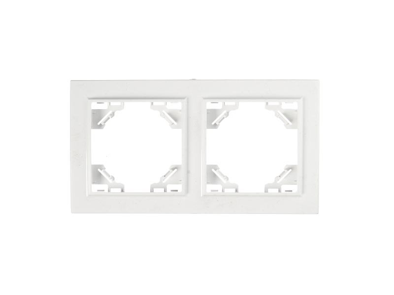 Рамка Technolink Electric 2-постовая, пластик, IP20, цвет белый РАСПРОДАЖА