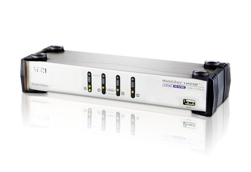 KVM-переключатель USB 4PORT DUAL VIEW CS1744C-AT ATEN