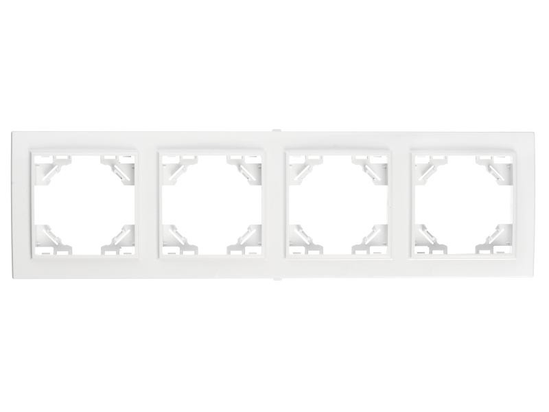 Рамка Technolink Electric 4-постовая, пластик, IP20, цвет белый РАСПРОДАЖА