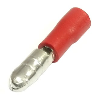 Разъем штекерный MPD 1,25-156, d=4мм, 0,5-1,5мм2, изолированный, красный, 100шт, NETKO Optima