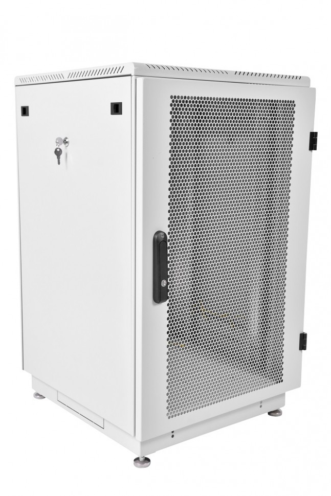 Шкаф серверный напольный 22U (600 × 1000) дверь перфорированная 2 шт.