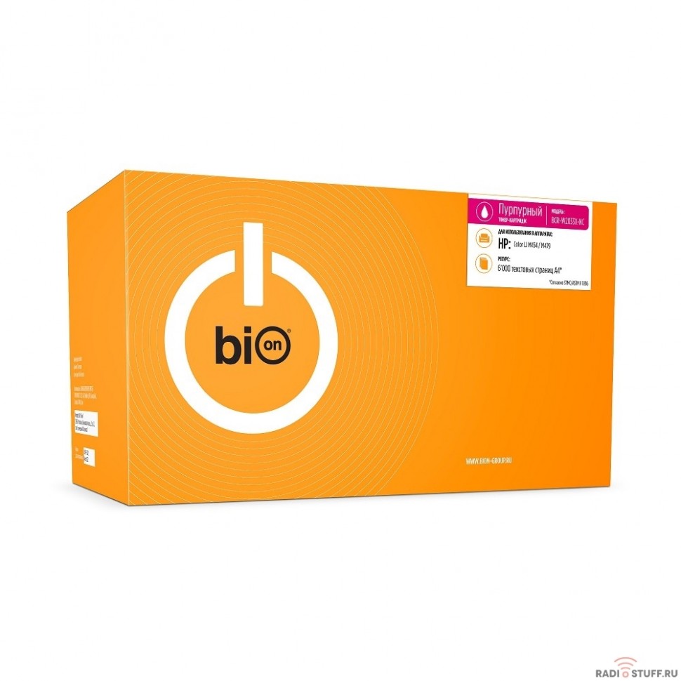 Bion W2033X Картридж для HP LaserJet Pro M454/MFP M479 (6000  стр.), Пурпурный, без чипа