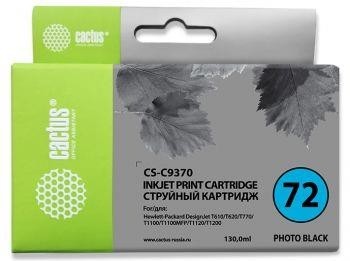 Картридж BLACK NO.72 130ML CS-C9370 CACTUS