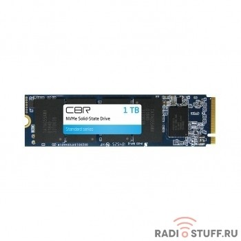 CBR SSD-001TB-M.2-ST22, Внутренний SSD-накопитель, серия "Standard", 1024 GB, M.2 2280, PCIe 3.0 x4, NVMe 1.3, Phison PS5013-E13T, 3D TLC NAND, R/W speed up to 2500/2100 MB/s, TBW (TB) 800